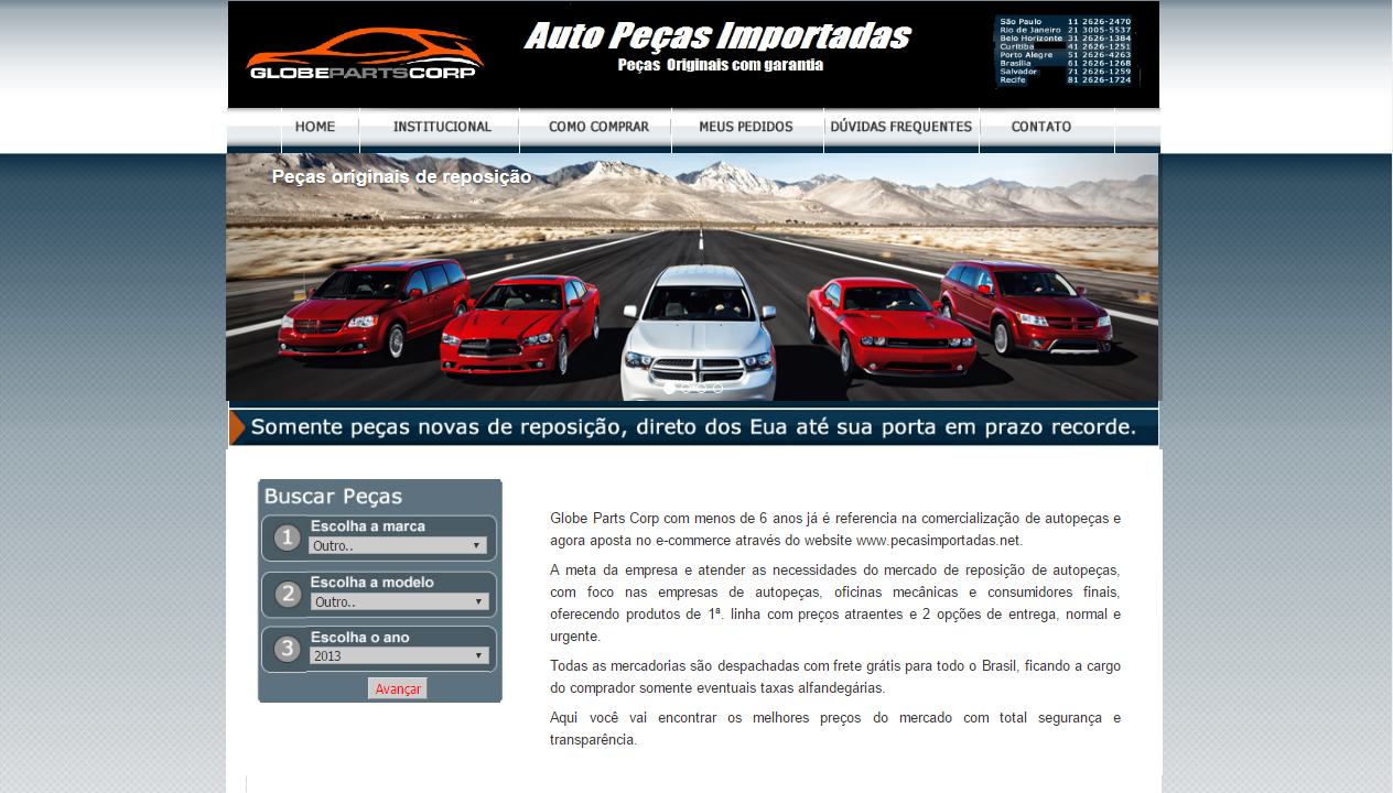 Globopecas – Car Parts Ordering and Revenue Management Platform