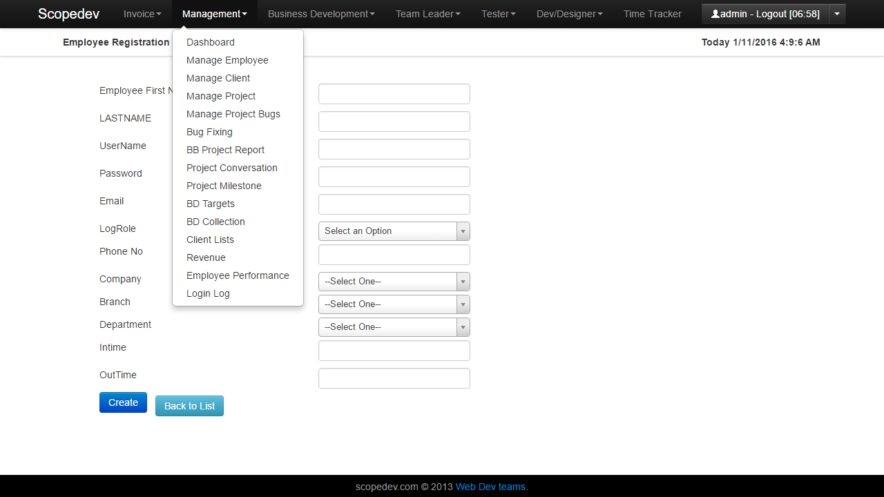 Scopedev – Scalable Project Management System for Enterprises