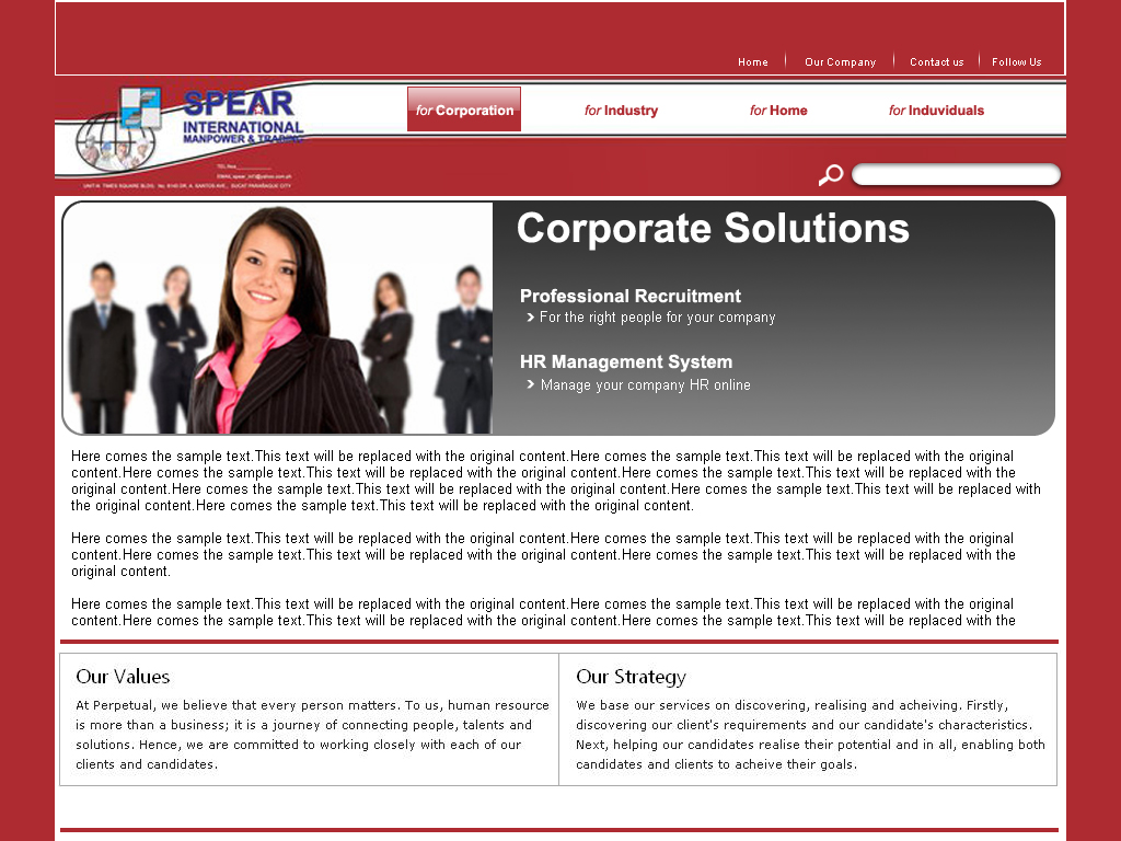 Spear – International Manpower and Trading (Malaysia Web Portal)